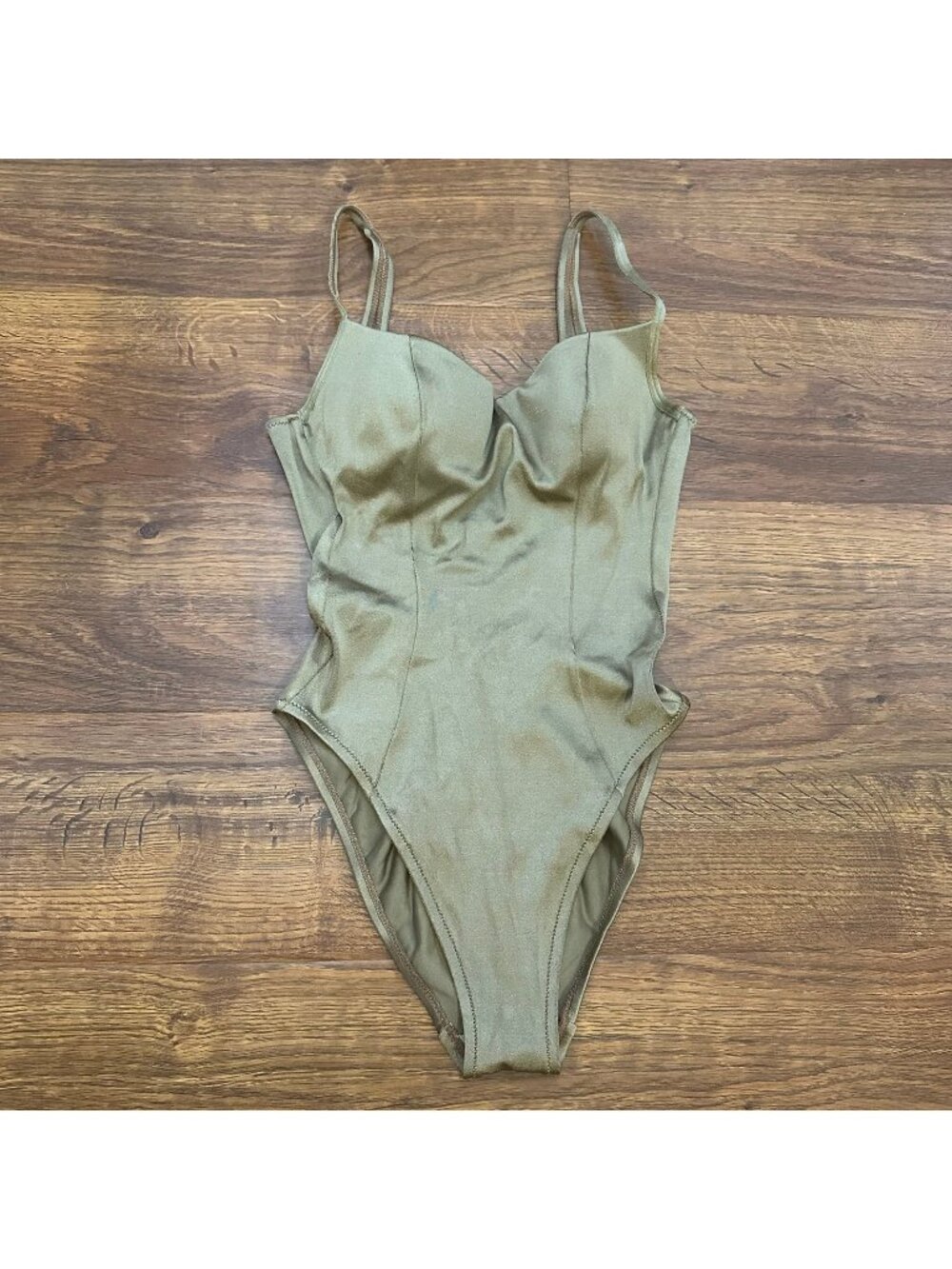 Vintage La Perla gold metallic one piece swimsuit